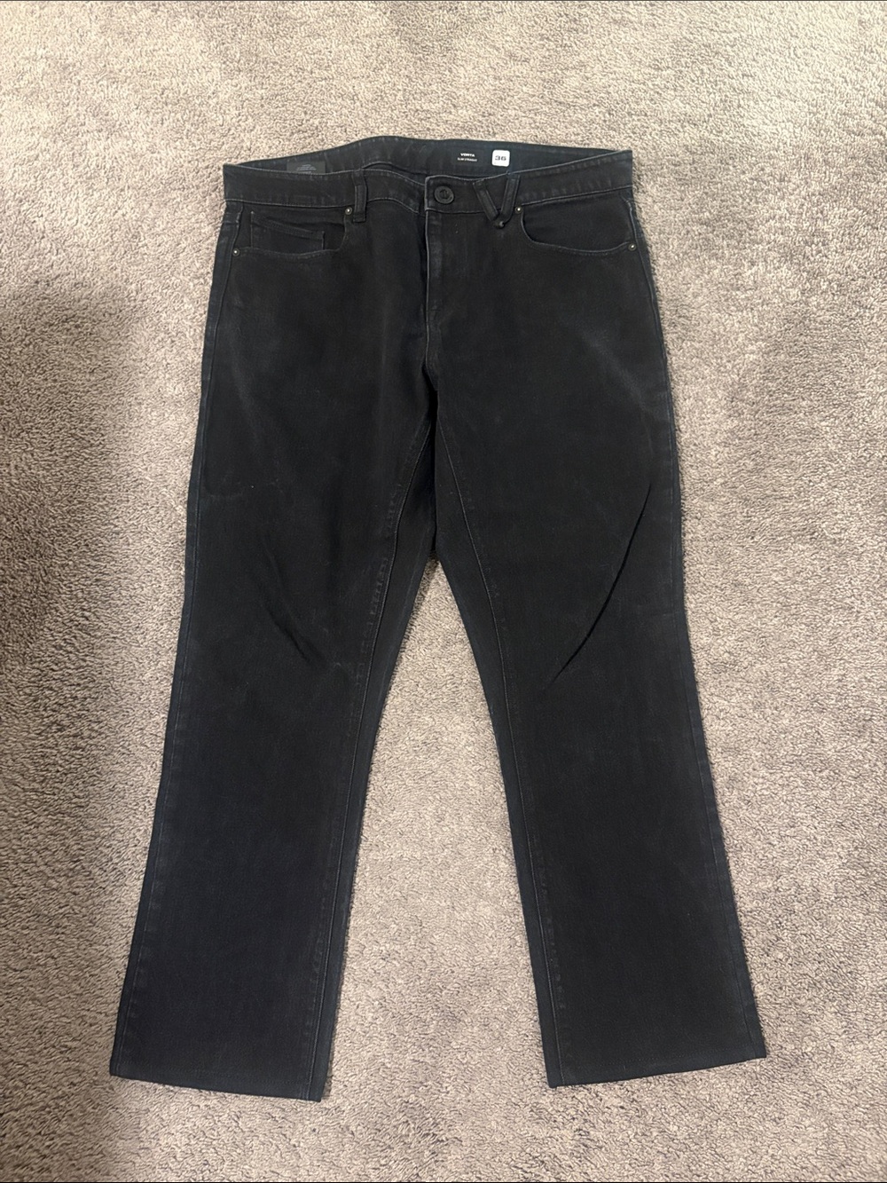 Volcom Men's Straight Black Jeans